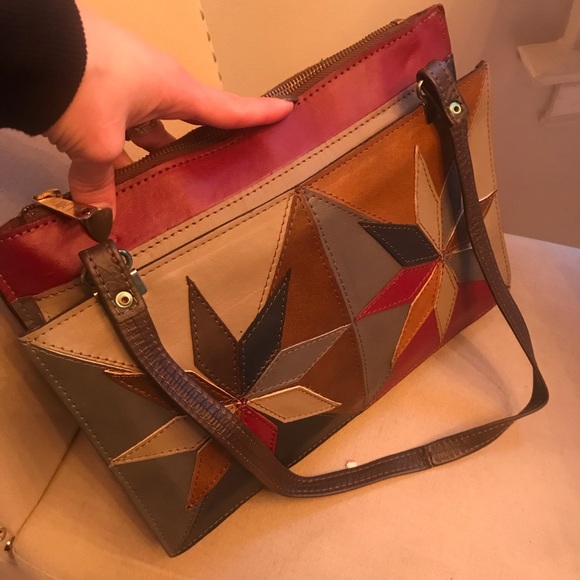 Vintage leather purse.  Made in Mexico. - Picture 7 of 8